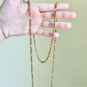 36 inch Ashley Pittman Rustic Statement Solid Bronze Necklace